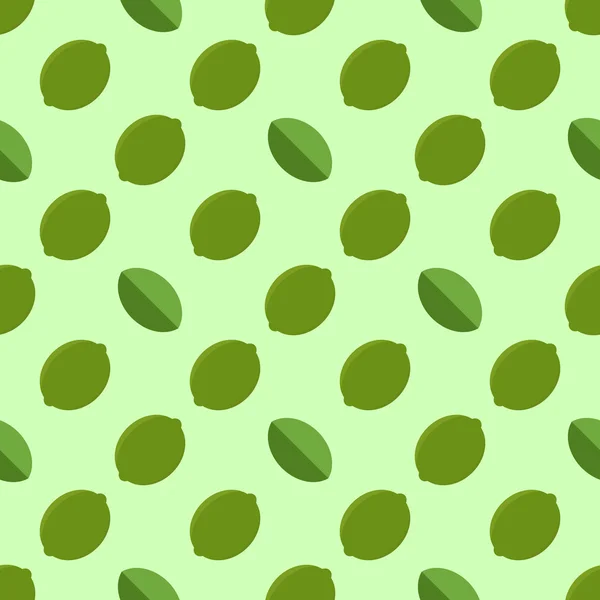 Seamless background with lemon or lime — Stock vektor