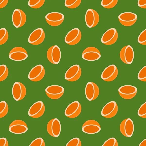 Απρόσκοπτη φόντο με πορτοκαλί φρούτα — Διανυσματικό Αρχείο