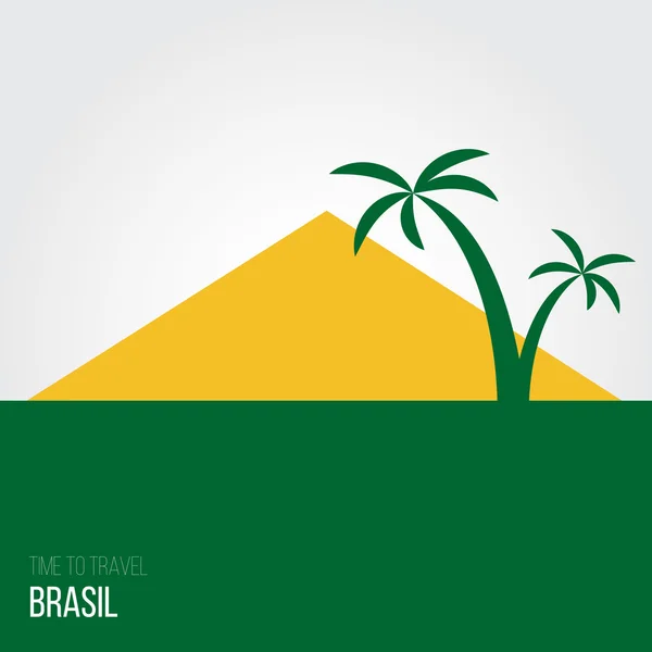 Creative design inspiration or ideas for Brasil — Stock Vector