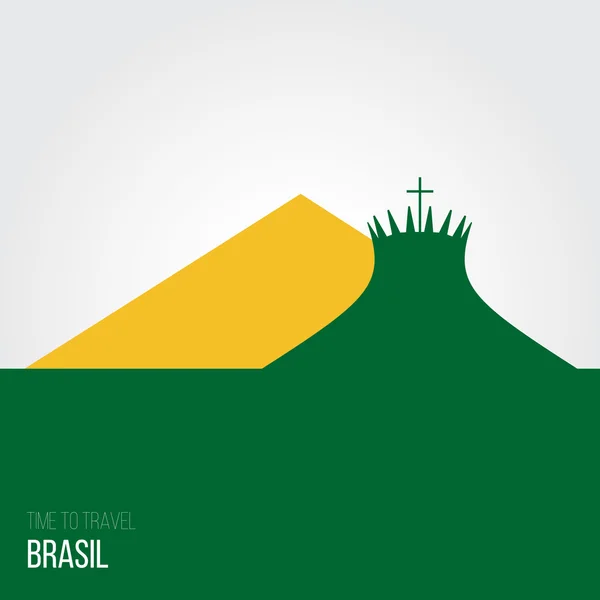 Creative design inspiration or ideas for Brasil — Stock Vector