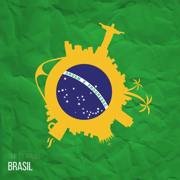 Creative design inspiration or ideas for Brasil — Stock Vector