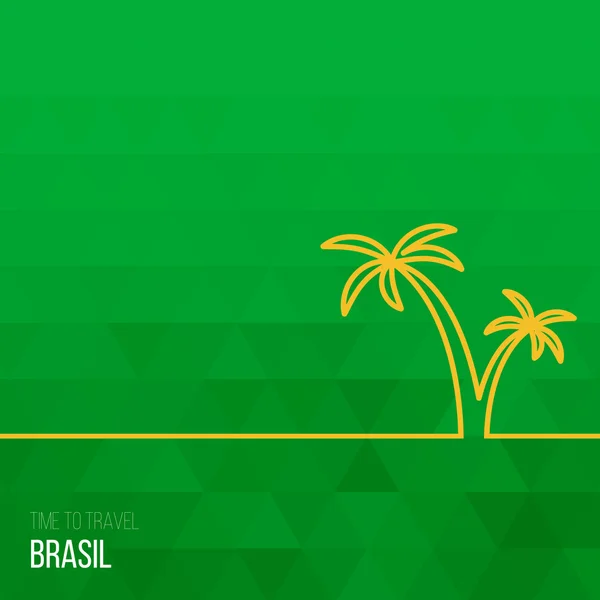 Creative design inspiration or ideas for Brasil — Stock Vector