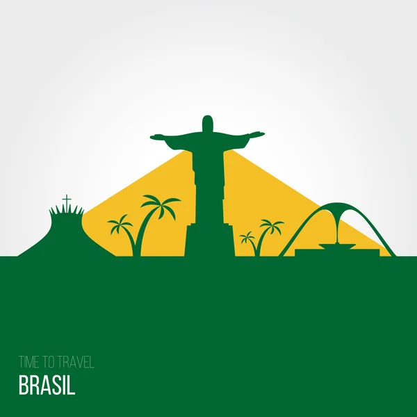 Creative design inspiration or ideas for Brasil — Stock Vector