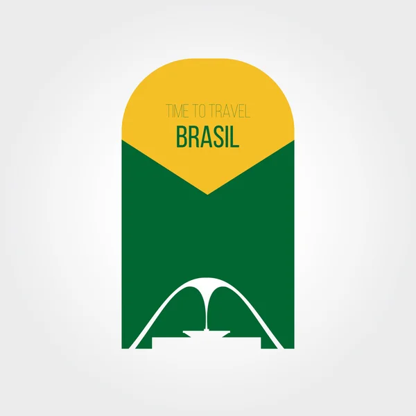 Creative design inspiration or ideas for Brasil — Stock Vector