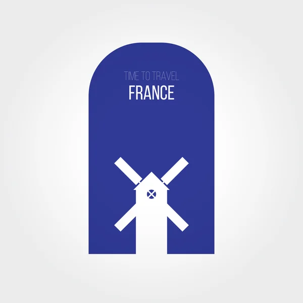 Creative idea for France — Stock Vector