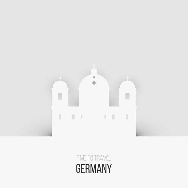 Idée créative pour l'Allemagne — Image vectorielle