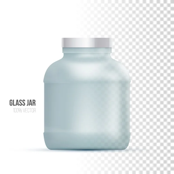 模板的玻璃罐 — 图库矢量图片