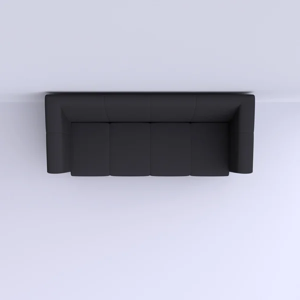 Sofá simples perto da parede — Fotografia de Stock
