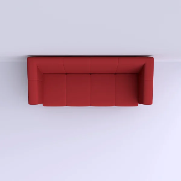 Simple sofa near wall — Stock Photo, Image