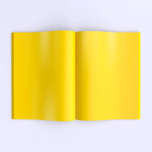 Pagine vuote modello giallo — Foto Stock