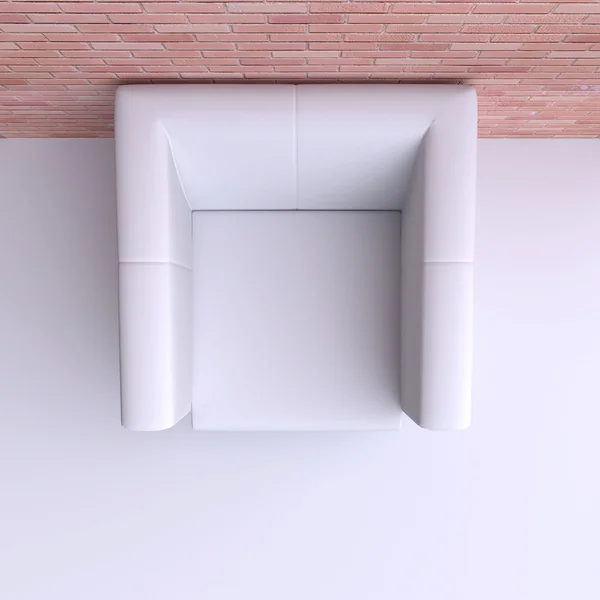 Simple chair in corner — Stock Photo, Image