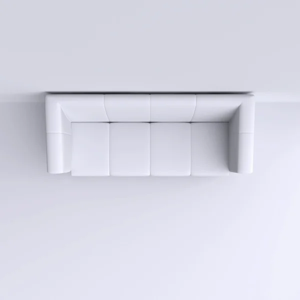 Simple sofa near wall — Stock Photo, Image