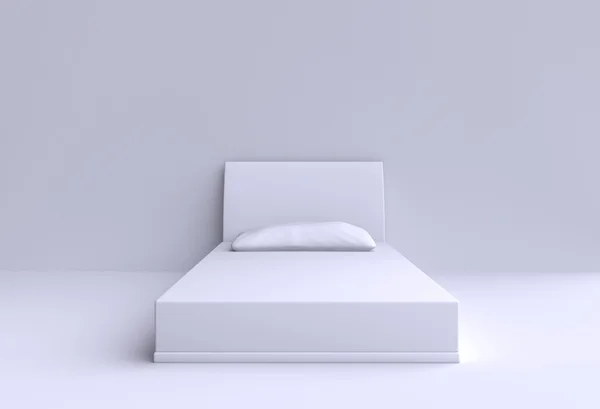 Bed with pillow in the room — Stock Photo, Image