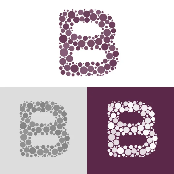Scrisoarea b elemente șablon de design pictogramă — Vector de stoc