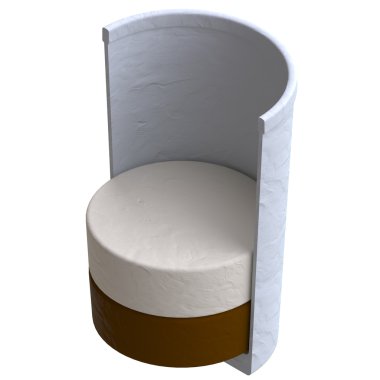 Kahve içecek hamuru veya kil tarzı.