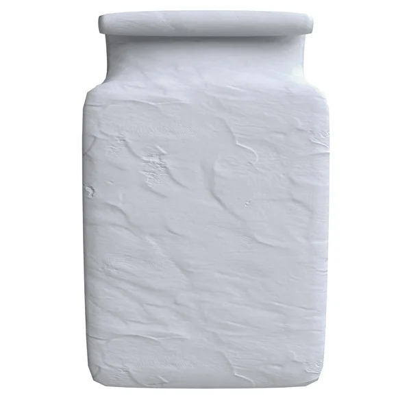 Bolsa de papel en blanco en estilo plastilina —  Fotos de Stock