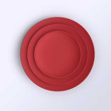 Boş kırmızı plakaları