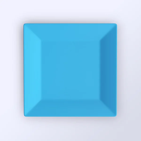 Placa azul vacía — Foto de Stock