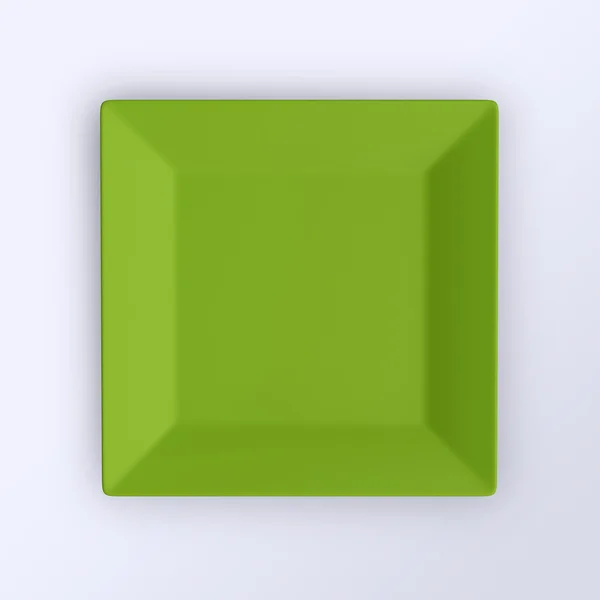 Placa verde vacía — Foto de Stock