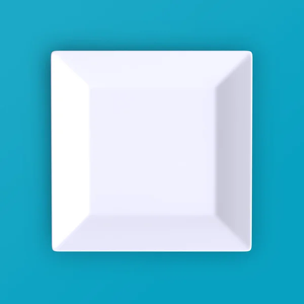 Prázdná bílá deska — Stock fotografie
