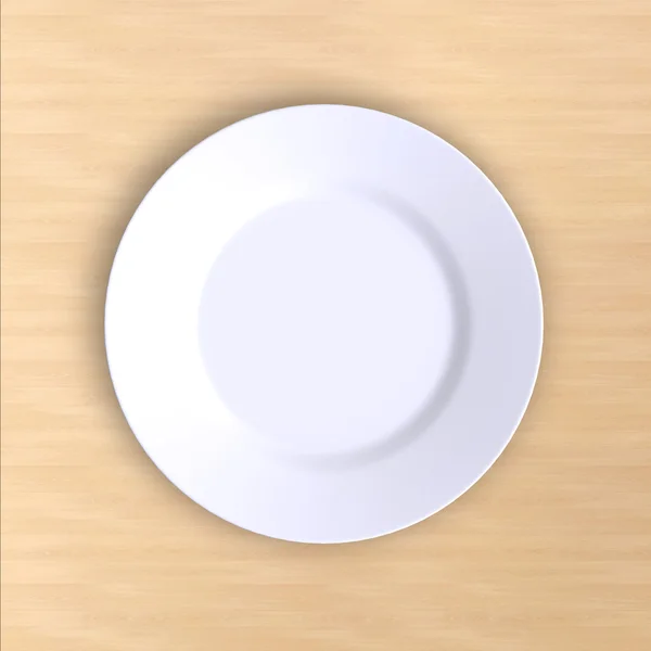 Empty white plate — Stock Photo, Image