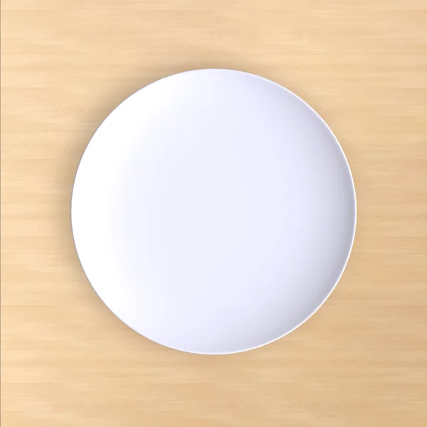 Empty white plate — Stock Photo, Image