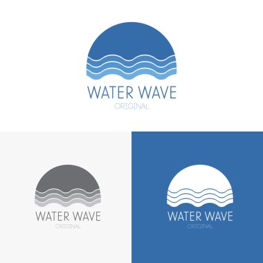Logos set with water
