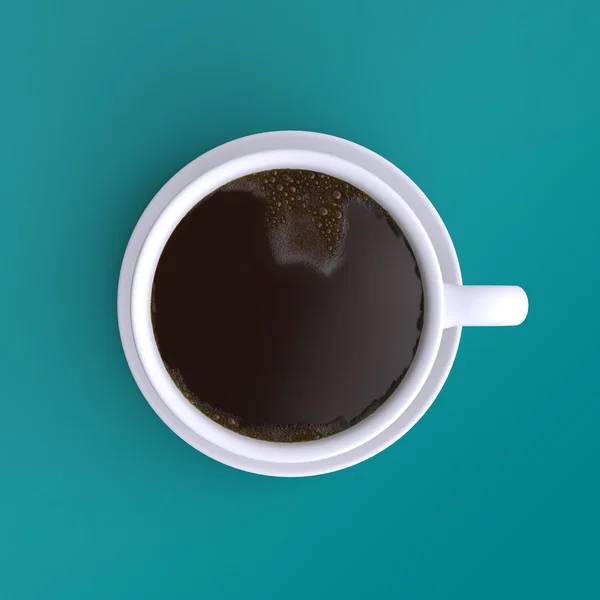 Kopje aromatische koffie — Stockfoto