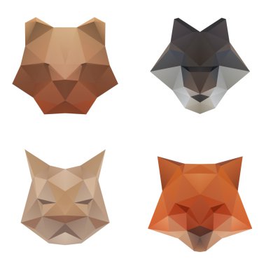 hayvan baş beyaz izole