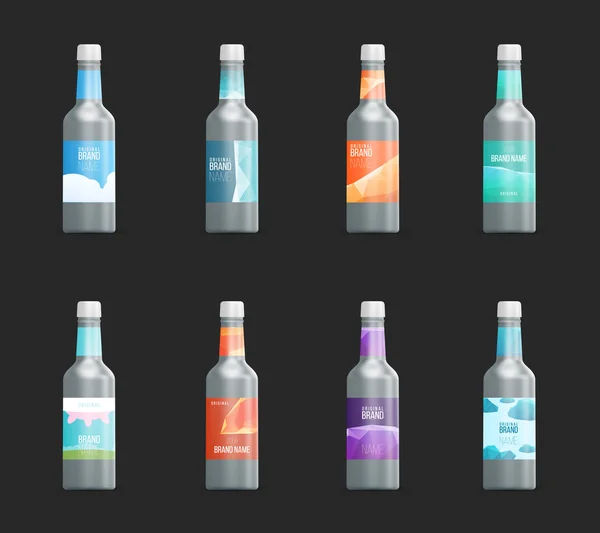 Set of blank bottle label — Stock Vector