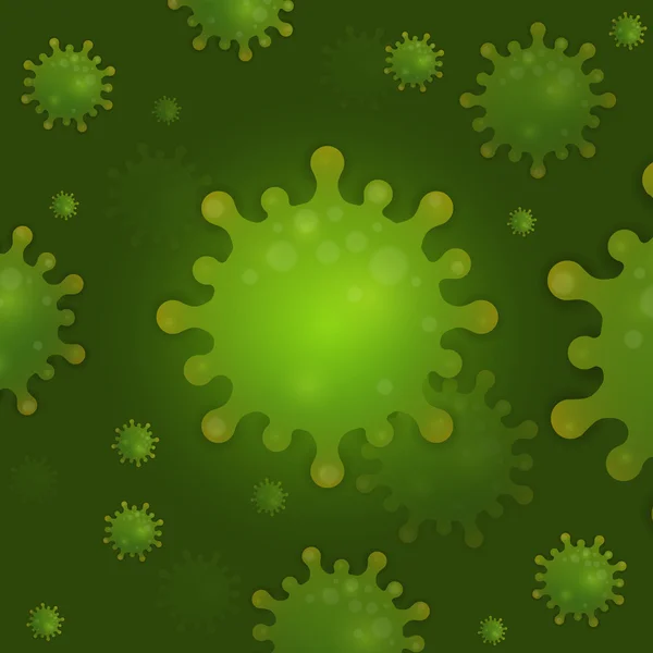 Dibujos animados bacterias ilustración — Vector de stock