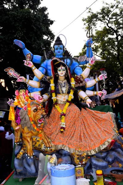 2019 Dewas Madhya Pradesh Índia Quadro Panorâmico Deus Indiano Hindu — Fotografia de Stock