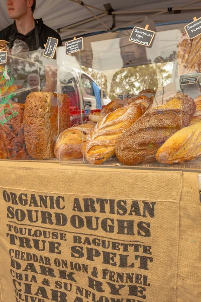 Sourdough bread at the markets — Stock Photo, Image