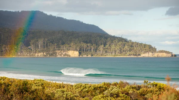 Narrowneck Beach, Tasmanya gökkuşağının — Stok fotoğraf