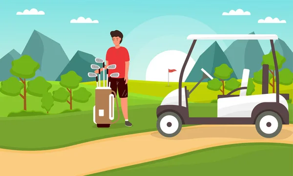 Golfvector concept — Stockvector