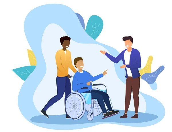 Handicapés jouissant d'une vie complète — Image vectorielle