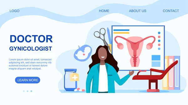 Gynecology, obstetrics 개념 — 스톡 벡터