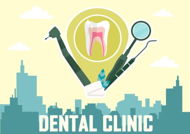 Diş sağlığı kliniği kavramı
