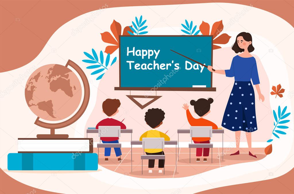 Concept of happy teachers day