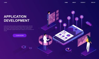 Uygulama geliştirme web sitesi modeli