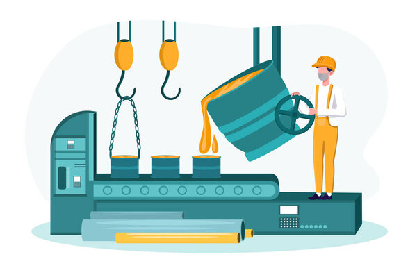 Worker of metallurgy industry