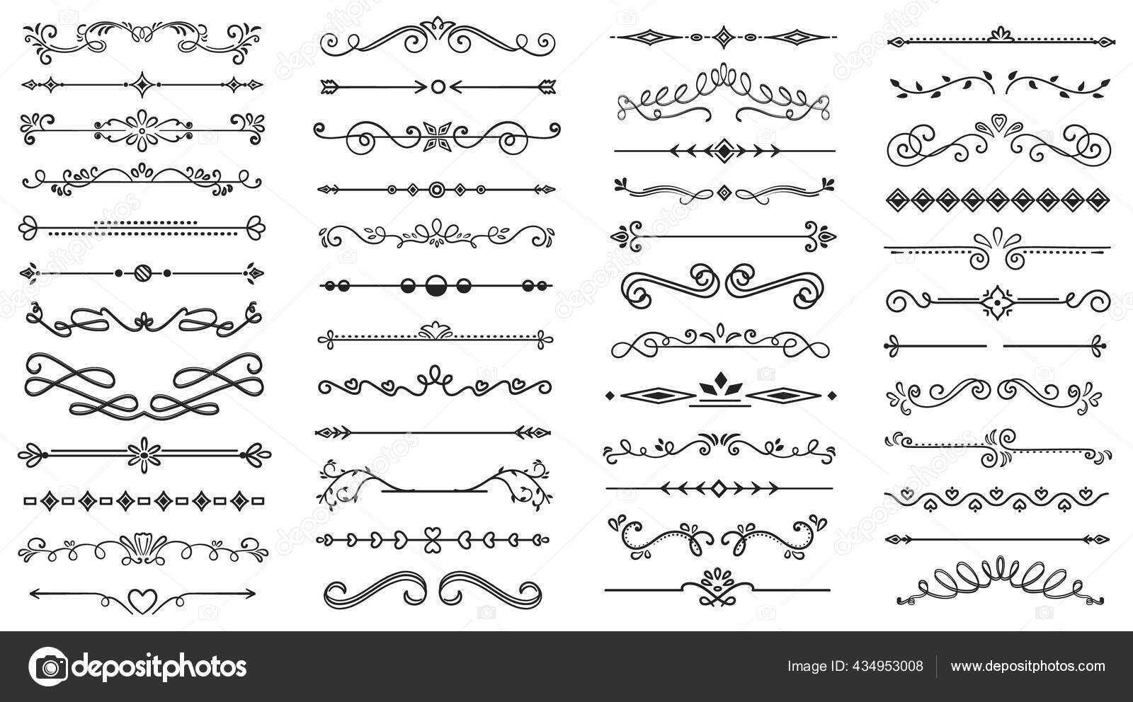 Set of text delimiters for your projects. Stock Vector by ©mentalmind