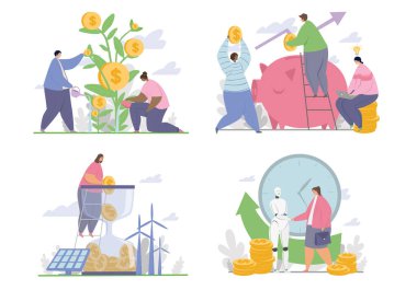 Tasarruf ve yatırım konsepti