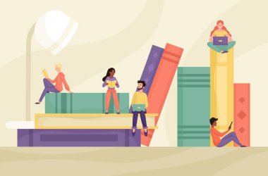 Kitapların ve internetin yardımıyla öğreniyorum.