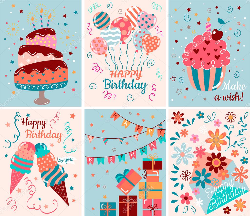 Happy birthday greeting card