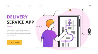 Teslimat web sitesi şablonu