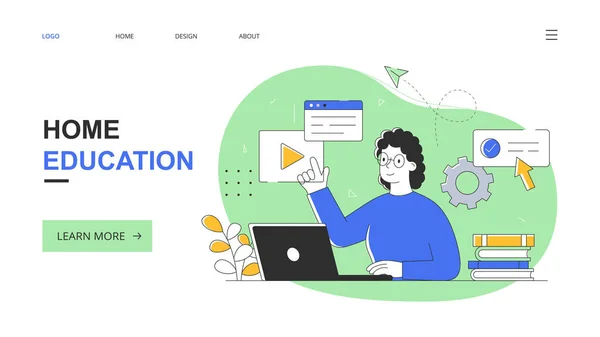 Uzaklık veya evde eğitim kavramı