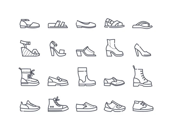 Shoes icon collection — Stock Vector