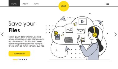 Kadın karakter dosyalarını bulut deposunda saklar