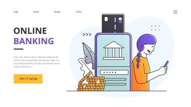 Çevrimiçi bankacılık kavramı ve akıllı telefon ekranında para uygulaması